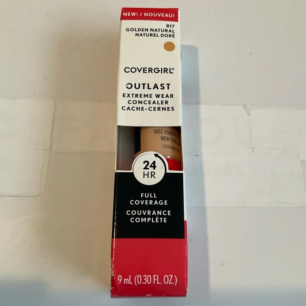 COVERGIRL Outlast Extreme Wear Concealer Full Coverage 817 Golden Natural - NIB